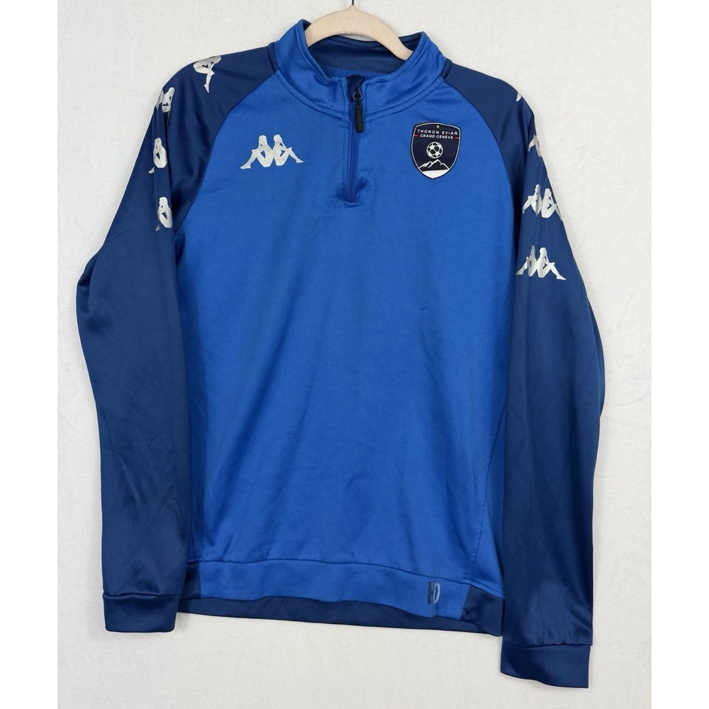 Kappa Thonon Evian Grand Genève Men's Medium 1/4 Zip Soccer Training Top